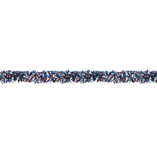 Beistle 15ft. Red, White & Blue 6-Ply Metallic Festooning Garland